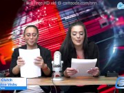 Preview 1 of Hot body news anchors masturbate on air