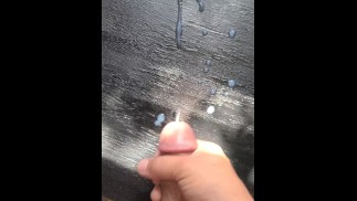 Voyeur Mr Grey Masturbates To PAWG Tanning Nude With Huge Cumshot