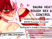 My Hero Academia SAUNA HEAT - ROUGH SEX w/ TODOROKI!! (fem pronouns ver.) art:bludwingart