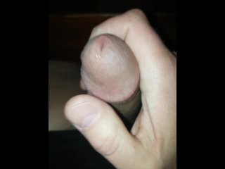 Huge mushroomhead cock with big balls gets emptied and hot guy eats cumshot UHD 4k closeup