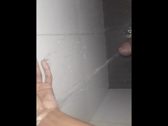 Mastarbating while taking a shower 