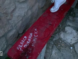 Butt plug, flashing, masturbation - public adventures by MIMICICA
