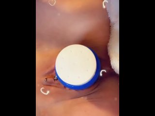 用滑石粉容器手淫湿阴户熟女