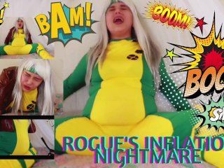 rogue, belly inflation, x men, pov