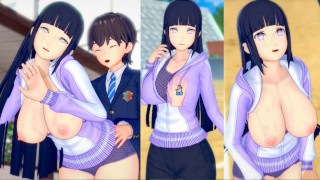 [Hentai Spel Koikatsu! ]Heb seks met Grote tieten Naruto Hinata Hyuga.3DCG Erotische Anime-video.