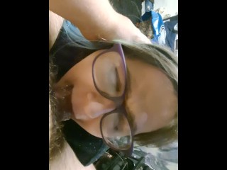 Nerdy BBW with Glasses Takes a Hot Mess