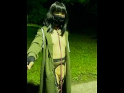 Preview 5 of [SISSY] Risky public walking in the midnight park 2