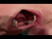 Preview 1 of Cum in mouth close up SHORT #14