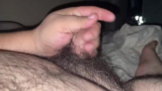 Chubby cum shot after work 