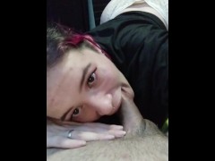 POV - I love filming myself when I give a blowjob and they fill my mouth with cum.