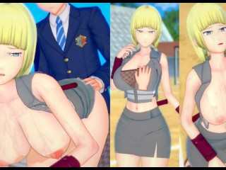 [hentai Game Koikatsu! ] Faça Sexo com Peitões Naruto Samui.Vídeo 3DCG Anime Erótico.