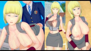 [Hentai Spel Koikatsu! ]Heb seks met Grote tieten Naruto Samui.3DCG Erotische Anime-video.