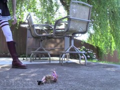 Boots Made for CRUSHING! New leather boots femdom cock tease foot fetish