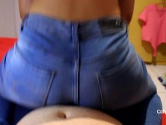 Dry humping in jeans cum in pants