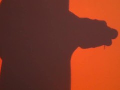 Big black dick shadow masturbation