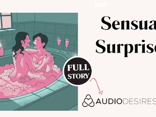 Romantic Lesbian Bathtub Sex Erotic Audio Story LGBTQ+ SexASMR Audio Porn for Women