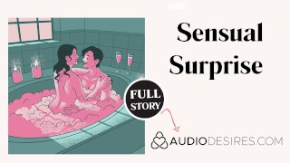 Sexo romántico lésbico en la bañera | Historia de audio erótico | Sexo LGBTQ+ | ASMR Audio porno para mujeres