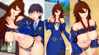 [Hentai Game Koikatsu! ]Have sex with Big tits Naruto Mei Terumi.3DCG Erotic Anime Video.