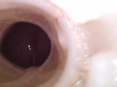 Internal camera. Creampie your pussy