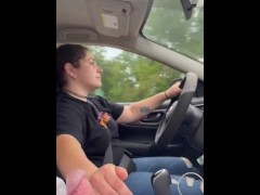 Multi tasking, jerking me off while driving.