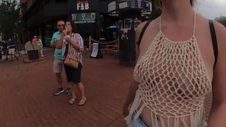 When I Wear My See-Through Top In Public Gopro Captures Great Reactions