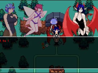 Doki Doki Tri-line [Hentai NSFW game] Ep.2 lovely lesbian_succubus not so romantic sex