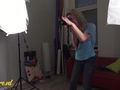 Horny Photographer Couldn't Contain Herself & Started Sucking Dick - Screenshot 2 of 16 - Blowjob