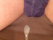 Preview 3 of Flaccid Cock Drips Loads of Cum Through Underwear