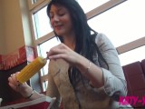 Crazy Double Sexdate! Fucked hard and caught at KFC and MCDonalds - KatyYoung