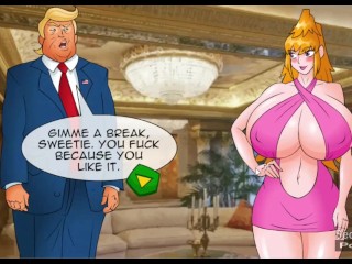 Presidentiële Behandeling Deel 2 - Donald Trump Neukt Pornoster