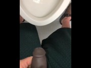 Preview 6 of POV Pissing thru my hollow cock sleeve device in a public washroom then tasting the last few P drops