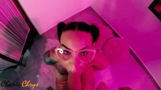 Chantychrys Wants Her Special Lollipop To Cum On Her Face Because She Is A HORNY Little DOLL