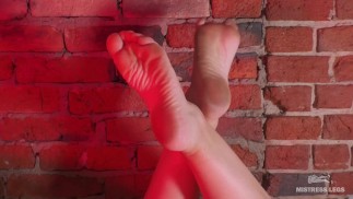 Mistress' Barefoot and Dirty Soles Teasing
