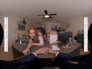 Preview 2 of Naughty America - Your redhead babe employee Madison Morgan fucks you in the office!!