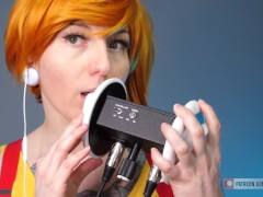 SFW ASMR - Tingle Trainer MISTY Ear Eating Nibbles - PASTEL ROSIE Pokemon Cosplay Licking Roleplay