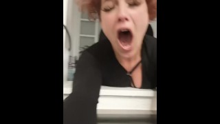 In The Kitchen My Boyfriend Gives Me A Hard Fuck