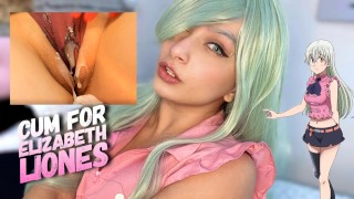 Elizabeth Liones cosplay babe doing ahegao faces, red light green light game, do you want to play??