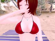 Preview 1 of Giantess Bikini Vore - (MMD Animation)