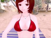 Preview 2 of Giantess Bikini Vore - (MMD Animation)