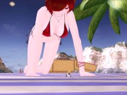 Preview 4 of Giantess Bikini Vore - (MMD Animation)