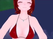 Preview 5 of Giantess Bikini Vore - (MMD Animation)