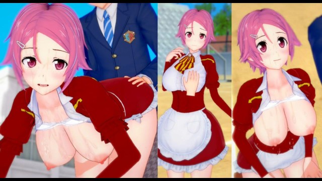 【エロゲーコイカツ！】ソードアートオンライン(SAO) 篠崎里香(リズベッド)3DCG巨乳アニメ動画[Hentai Game Koikatsu! Shinozaki Rika (Anime 3DCG Porn Video
