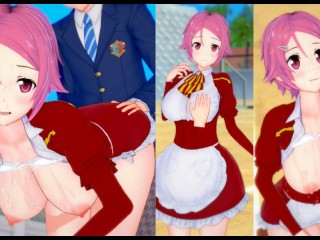 [hentai Game Koikatsu! ] Faça Sexo com Peitões SAO Shinozaki Rika.Vídeo 3DCG Anime Erótico.