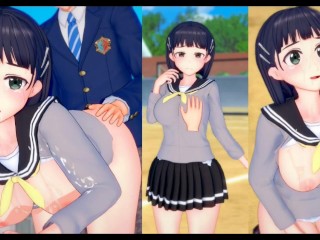 [hentai Spel Koikatsu! ]heb Seks Met Grote Tieten SAO Kirigaya Suguha.3DCG Erotische Anime-video.