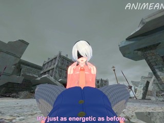2B from Nier_Automata Fucks You for her First Time in POV Uncensored 3d_Hentai