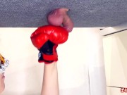 Preview 1 of Mistress boxing in her slave balls EasyCBTGirl