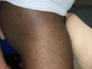 Caught my neighbors wifey in the trap house nailed_her with a_creampie