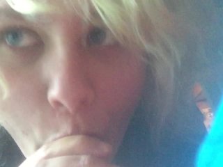Blow Job POV. Cute Blonde Transboy