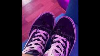 Cum on sneakers