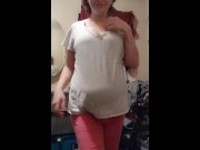 Preview 2 of 7 Months Pregnant Striptease